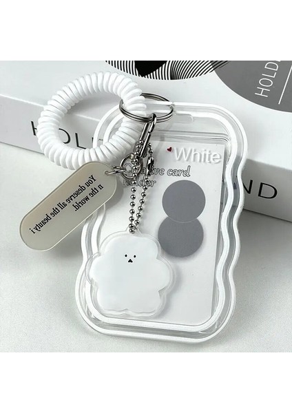 Beyaz Kart Tutucu Ins Temizle Görünür Jöle Silikon Kartlar Koruyucu Kapak Öğrenci Otobüsü Kimliği Kampüs Yemek Kartı Tutucu Yaylı Halat Kolye Anahtarlık (Yurt Dışından) fırsatları