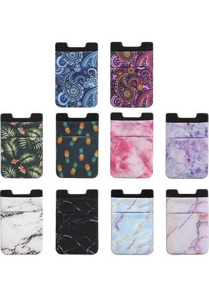 Stil 6 Erkek Kadın Kimlik Kredi Kartı Tutucu Elastik Silikon Cep Telefonu Cep Kendinden Yapışkanlı Etiket Kart Kollu Telefon Cüzdan Kılıf Sopa (Yurt Dışından) modelleri