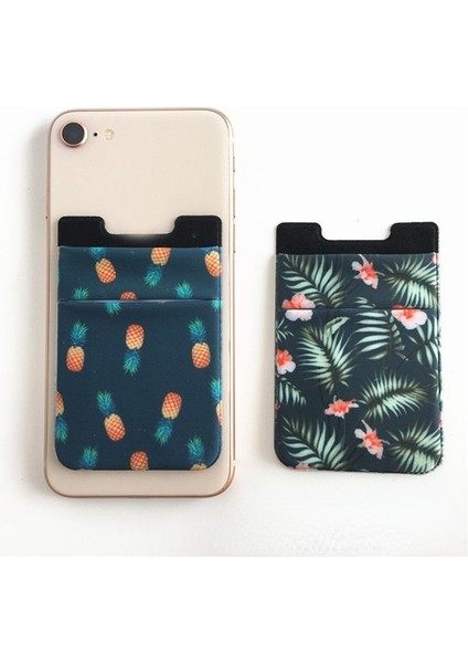 Stil 6 Erkek Kadın Kimlik Kredi Kartı Tutucu Elastik Silikon Cep Telefonu Cep Kendinden Yapışkanlı Etiket Kart Kollu Telefon Cüzdan Kılıf Sopa (Yurt Dışından) fırsatları