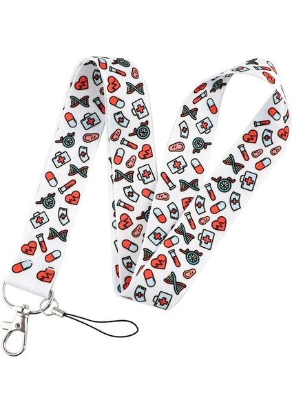 Yumuşak Pvc Dikey 1 Adet Güzel Karikatür Doktor Hemşire Boyun Askısı Kolye Tipi Personel Kimliği Yaka Kartı Tutucu Çanta Kordon Çalışma Geçiş Otobüs Kartı Kol Halat (Yurt Dışından) fırsatları