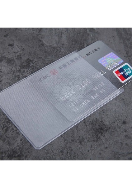 Mavi 10 Adet/grup Şeffaf Kart Koruyucu Kollu 60*93MM Kimlik Kartı Tutucu Cüzdan Çanta Iş Kredi Kartı Koruyucu Kapak Çanta (Yurt Dışından) fiyatları