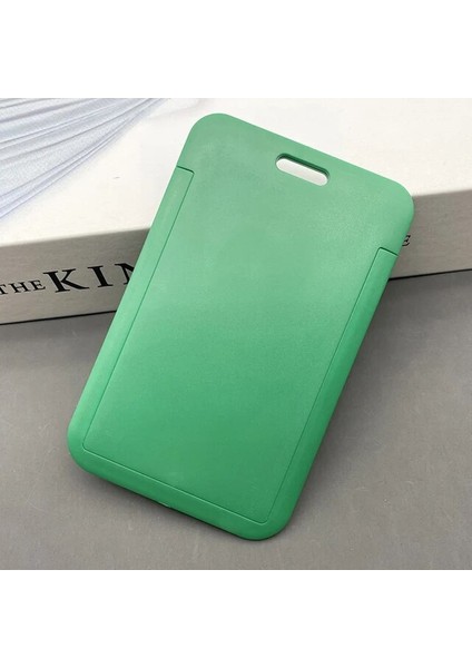 Yeşil Sıcak Plastik Kadın Erkek Kimlik Kredi Kartı Tutucu Cüzdan Moda Öğrenci Otobüsü Kimlik Iş Slayt Kart Kapak Tutucu Çanta Kılıfı (Yurt Dışından)