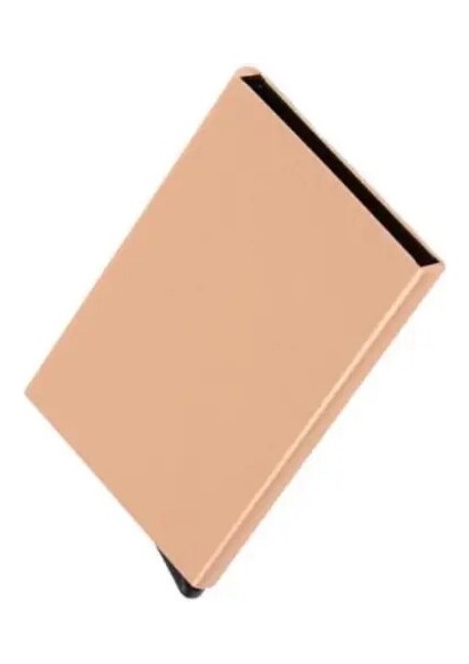 Altın Kredi Kartı Tutucu Erkekler Ince Anti Korumak Seyahat Kimlik Kartı Sahibi Kadın Rfid Cüzdan Metal Kasa Porte Carte (Yurt Dışından)