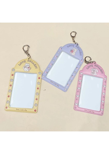 Pembe Yeni Karikatür Fotocard Tutucu Anahtarlık Kpop Idol Fotoğraf Kol Kimlik Kartı Kapağı Öğrenci Çantası Kolye Otobüs Kartı Kol Okul Kırtasiye (Yurt Dışından) indirimleri