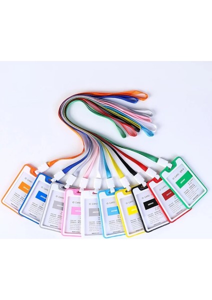 Kırmızı Halatlı Çalışma Kartı Sahipleri Öğrenci Plastik Kart Tutucu Çalışan Adı Kimliği Kartvizit Kapağı Dizeli Iş Kimlik Rozeti (Yurt Dışından) fırsatları