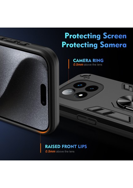 Redmi Note 14 Pro+ 5g Için Halka Tutucu Telefon Kılıfı (Yurt Dışından) modelleri