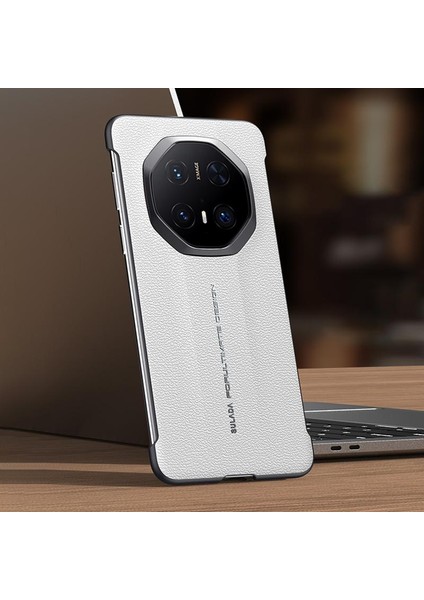 Huawei Mate 70 Rs Ultimate Için Deri Hibrit Pc Kılıfı (Yurt Dışından)