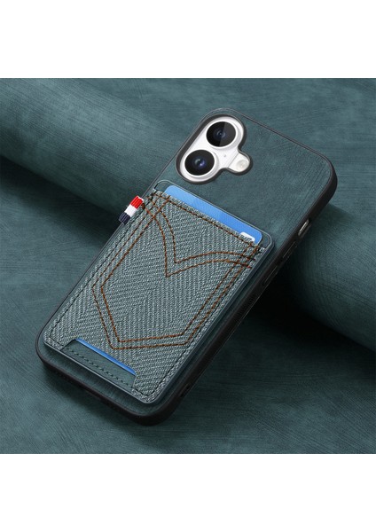 iPhone 16 Plus Için Retro Denim Telefon Kılıfı (Yurt Dışından) fiyatları