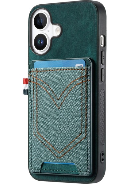 iPhone 16 Plus Için Retro Denim Telefon Kılıfı (Yurt Dışından) fırsatları