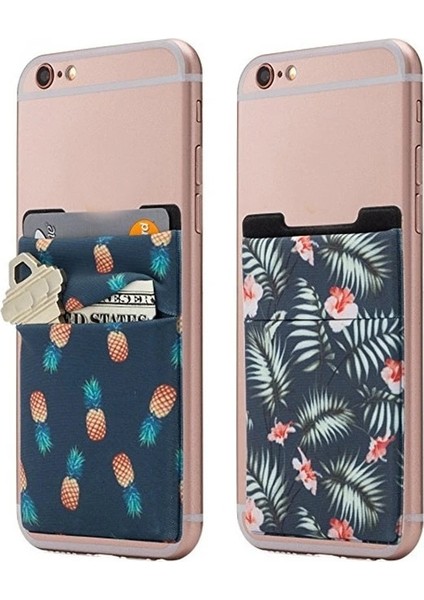 Stil 7 Telefon Cüzdan Kılıfı, Kendinden Yapışkanlı Etiketli Kart Kılıfları, Kredi Kartı Tutucusu ve Erkekler ve Kadınlar Için Silikon Cep Telefonu Cebi (Yurt Dışından) indirimleri