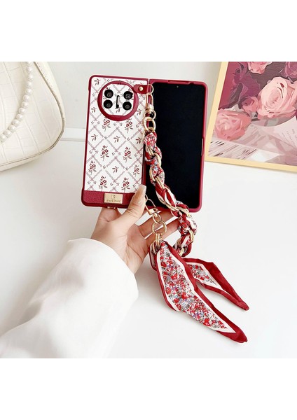 Huawei Mate X5 Için Şans Çiçeği Desenli Askı Kılıfı (Yurt Dışından) fiyatları