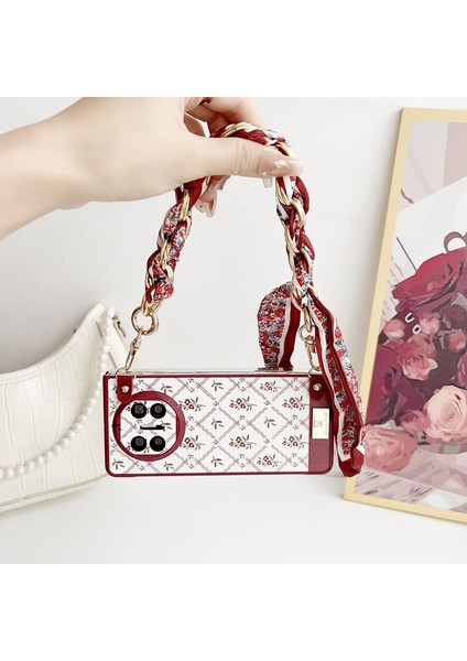 Huawei Mate X5 Için Şans Çiçeği Desenli Askı Kılıfı (Yurt Dışından) modelleri