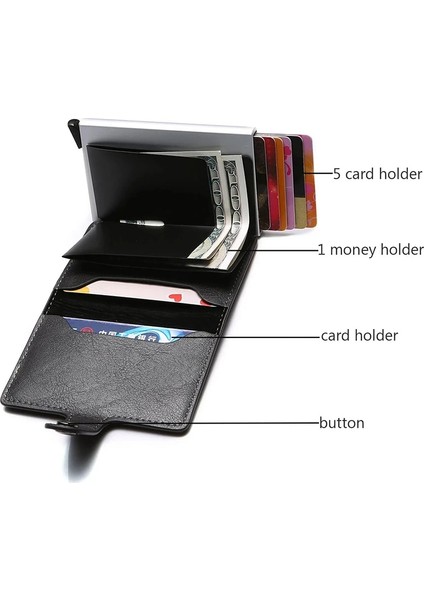 Kahverengi Yeni Rfid Mini Erkek Kart Cüzdan Yüksek Kaliteli Karbon Fiber Kart Sahibinin Küçük Erkek Cüzdan Ince Para Çantası Erkek Çantalar (Yurt Dışından) indirimleri