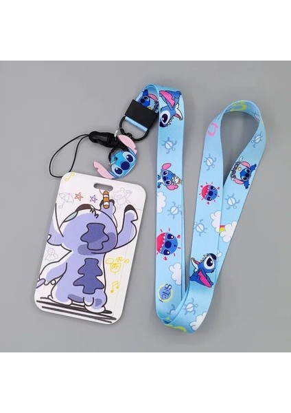 St-2 1 Takım Animedisney Dikiş Pvc Kart Kılıfları Kart Kordon Anahtar Kordon Cosplay Rozeti Kimlik Kartları Tutucu (Yurt Dışından)
