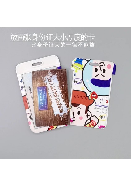 St-2 1 Takım Animedisney Dikiş Pvc Kart Kılıfları Kart Kordon Anahtar Kordon Cosplay Rozeti Kimlik Kartları Tutucu (Yurt Dışından) modelleri