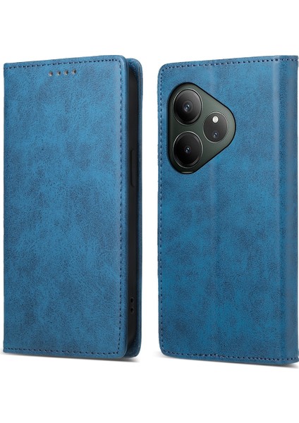 Realme Gt 6 Global Için Renkli Manyetik Pu Kılıf (Yurt Dışından)