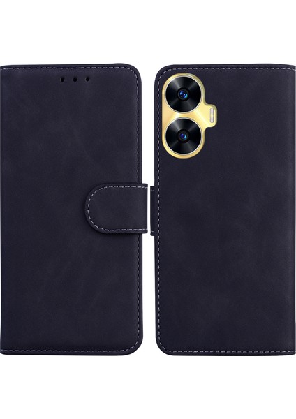 Realme C55 Için Deri Telefon Kılıfı (Yurt Dışından)