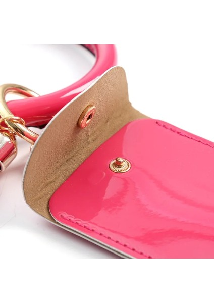 Mavi Kızlar Kadınlar Bilezik Anahtarlık Kart Tutucu Hafif Bileklik El Çantası Bozuk Para Çantaları Daire Anahtarlık Püskül (Yurt Dışından) fırsatları