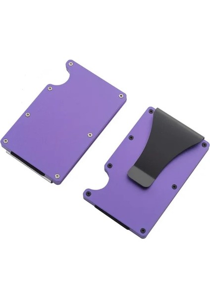 M-Mor Cüzdan Erkekler Için Portafoglio Uomo Çanta Billetera Hombre Kart Sahibinin Alüminyum Anti Hırsızlık Rfid Iş Tasarımcısı Lüks Tarjetero (Yurt Dışından)