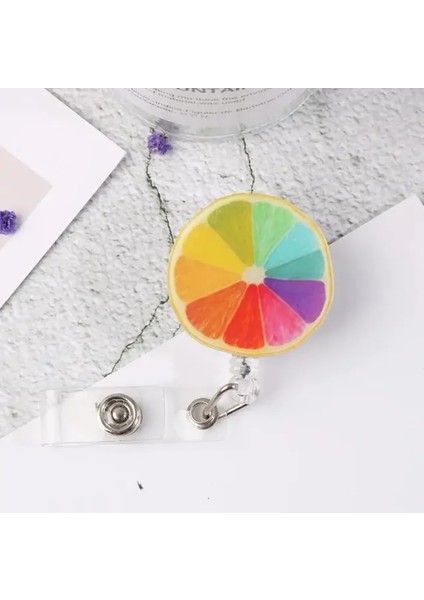 G Sevimli Kart Klibi Silikon Güzel Çiçekler Geri Çekilebilir Makaralı Isimlik Öğrenci Hemşire Sergi Enfermera Isim Kartı Kimlik Kartı Sandığı (Yurt Dışından)