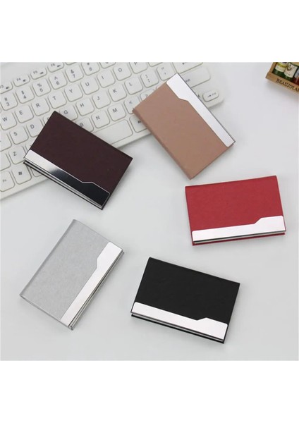 Kırmızı Profesyonel Kartvizitlik Manyetik Toka ile Ince Paslanmaz Çelik Cep Işletme Adı Kart Taşıma Çantası (Yurt Dışından) fiyatları