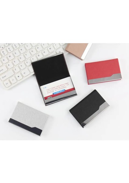 Kırmızı Profesyonel Kartvizitlik Manyetik Toka ile Ince Paslanmaz Çelik Cep Işletme Adı Kart Taşıma Çantası (Yurt Dışından) fırsatları