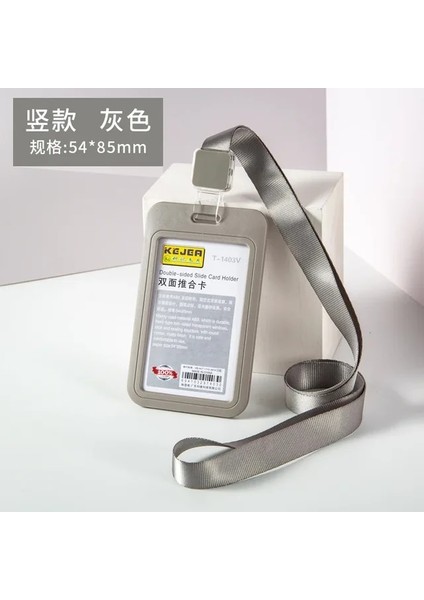 No.6 1 Adet Çift Taraflı Şeffaf Kimlik Kartı Tutucu Su Geçirmez Yaka Kartı Tutucu Yatay Kimlik Kartı Tutucu (Yurt Dışından)