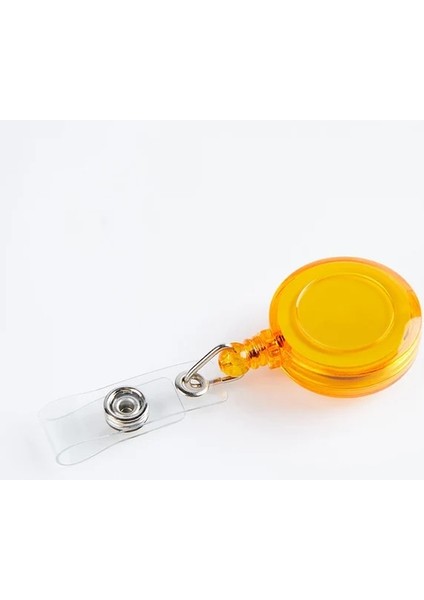 Turuncu 1 Adet Geri Çekilebilir Rozet Kart Tutucu Alüminyum Çalışma Kartı Kılıfı Hemşire Doktor Kimlik Isim Kartı Rozeti Tutucu Okul Ofis Malzemeleri (Yurt Dışından)