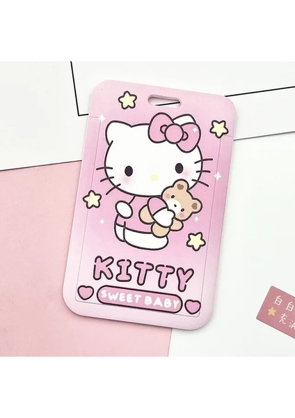 20 Sanrio Hello Kitty Kart Sahibinin Kız Öğrenci Karikatür Melody Kuromi Pvc Sürgülü Kapak Anti-Mıknatıslığı Giderme Çok Fonksiyonlu Kart Kılıfı (Yurt Dışından)