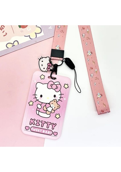 20 Sanrio Hello Kitty Kart Sahibinin Kız Öğrenci Karikatür Melody Kuromi Pvc Sürgülü Kapak Anti-Mıknatıslığı Giderme Çok Fonksiyonlu Kart Kılıfı (Yurt Dışından) fiyatları
