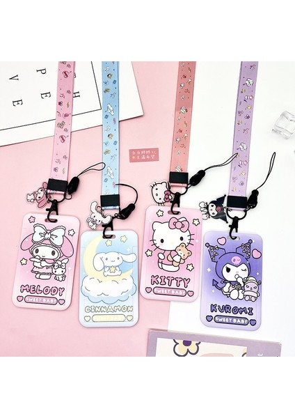 20 Sanrio Hello Kitty Kart Sahibinin Kız Öğrenci Karikatür Melody Kuromi Pvc Sürgülü Kapak Anti-Mıknatıslığı Giderme Çok Fonksiyonlu Kart Kılıfı (Yurt Dışından) modelleri
