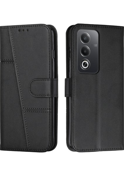 Oppo A3 Pro Için Dikişli Dana Derisi Kılıf (Yurt Dışından)