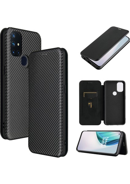 Oneplus Nord N10 5g Karbon Fiber Pu Kılıf Için (Yurt Dışından)