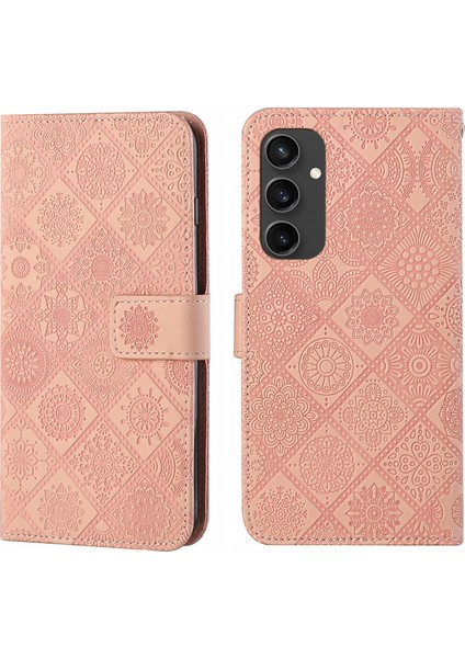 Samsung Galaxy S24 Fe 5g Için Etnik Stil Pu Telefon Kılıfı (Yurt Dışından)