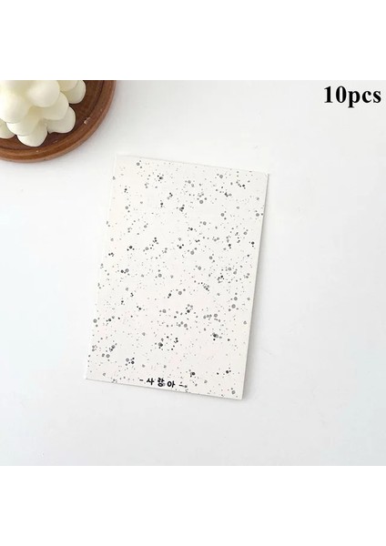 Siyah Yıldız Kartı Geri 10 Adet Sevimli Kart Kafa Kağıt Kartı Arka Ambalaj Hediye Dekor Fotoğraf Karton Arka Kart Koruyucu Ambalaj Karikatür Diy Ins (Yurt Dışından)