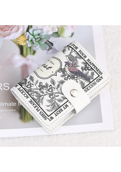 E 20 Yuvaları Vintage Kadın Erkek Kimlik Kredi Kartı Düğmesi Tutucu Cüzdan Organizatör Hediye Kartvizit Kimlik Tutucu Cüzdan Çanta (Yurt Dışından)