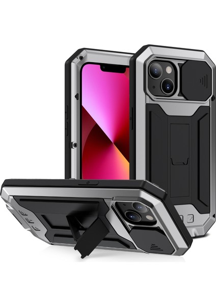 iPhone 13 Için Tutuculu Kayar Kamera Kılıfı (Yurt Dışından)