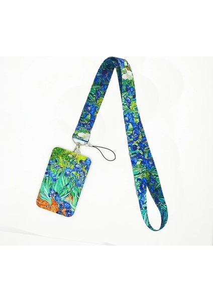 31 Van Gogh Yağlıboya Ayçiçeği Sanat Moda Kordon Kimlik Rozeti Tutucu Otobüs Geçiş Kılıfı Kapak Kayma Bankası Kredi Kartı Tutucu Askı Hediye (Yurt Dışından)