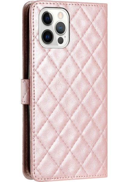 iPhone 16 Pro Max Için Kafes Dokulu Deri Kılıf (Yurt Dışından) modelleri