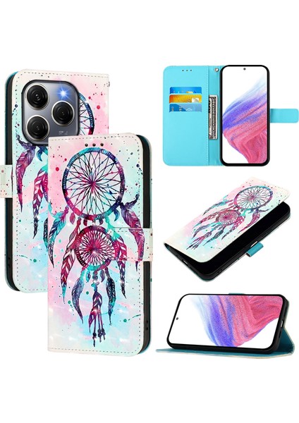 Tecno Spark 20 Pro 5g Için 3D Boyama Pu Kılıf (Yurt Dışından)