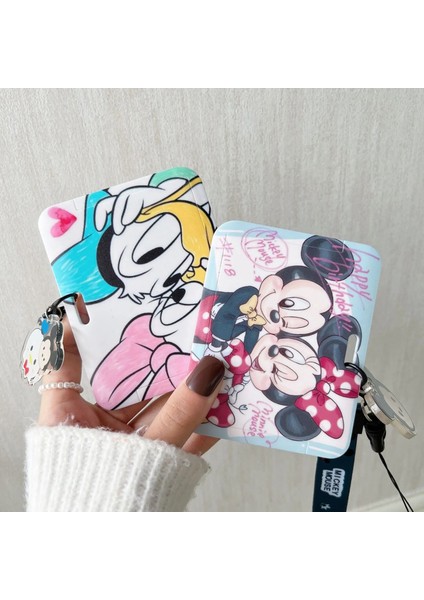 J Disney Stitch Minnie Mouse Kampüs Kart Seti Uzun Halat Rozeti Öğrenci Kartı Metro Kart Seti Çalışma Kartı Hediye (Yurt Dışından) fırsatları