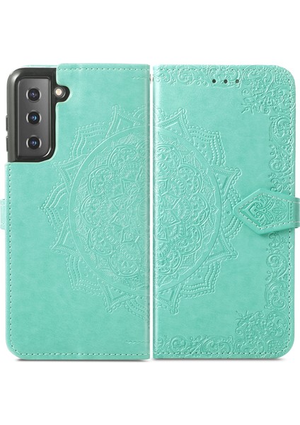 Samsung Galaxy S22+ 5g Için Mandala Çiçek Deri Kılıf (Yurt Dışından) fiyatları