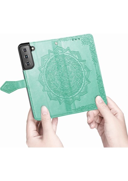 Samsung Galaxy S22+ 5g Için Mandala Çiçek Deri Kılıf (Yurt Dışından) indirimleri
