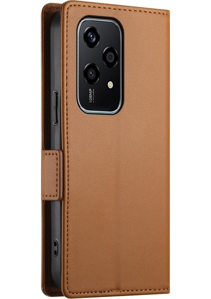 Honor 200 Lite Global Için Yan Tokalı Manyetik Deri Kılıf (Yurt Dışından) modelleri