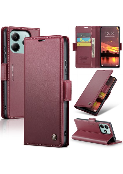 Redmi Note 14 5g Için Tokalı Deri Kılıf (Yurt Dışından)