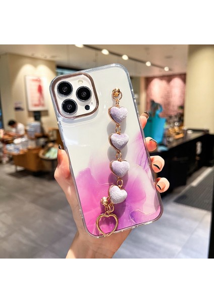 iPhone 14 Pro Için Mermer Desenli Kılıf (Yurt Dışından)