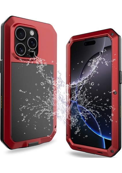 iPhone 16 Pro Için Darbeye Dayanıklı Su Geçirmez Telefon Kılıfı (Yurt Dışından)