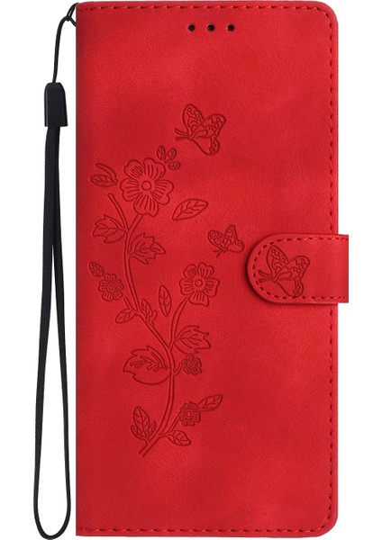 Honor 200 Lite Global Için Çiçek Kabartmalı Pu Kılıf (Yurt Dışından) fiyatları