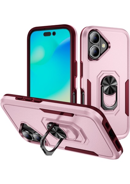 iPhone 16 Plus Için Tutuculu Pc + Tpu Kılıf (Yurt Dışından)