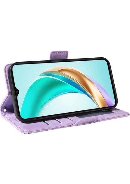 Honor X6B Için Filmli Kabartmalı Deri Kılıf (Yurt Dışından) modelleri